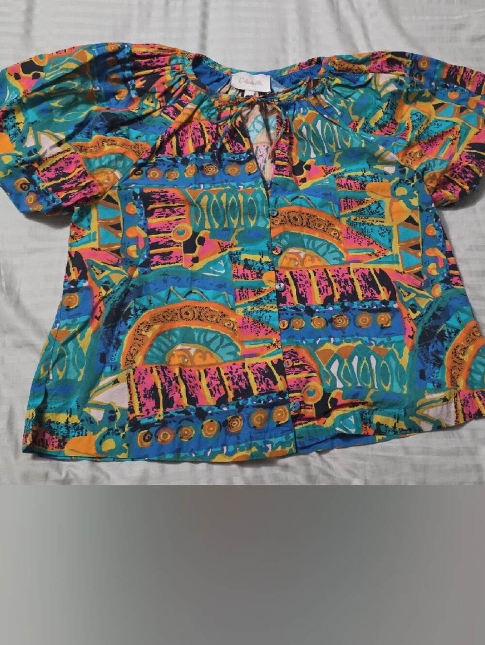 Cleobella Colorful Abstract Print Two-Piece Set - Picture 2 of 7
